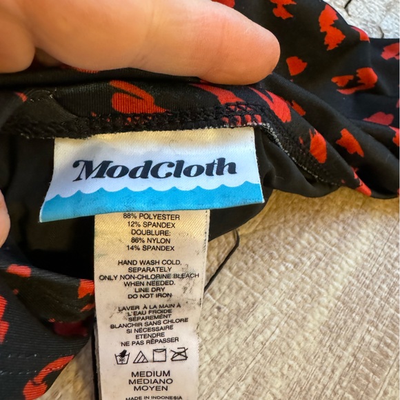 ModCloth Unique Twisty Swim One Piece - Picture 4 of 4